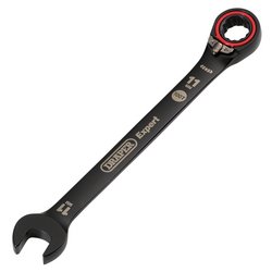 Draper Expert HI-TORQ® Metric Reversible Ratchet Combination Spanner, 11mm, Black