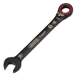 Draper Expert HI-TORQ® Metric Reversible Ratchet Combination Spanner, 18mm, Black