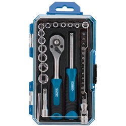 Socket Set, 1/4" Sq. Dr. (35 Piece)