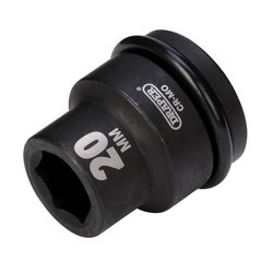 Draper Expert Hi-TORQ® Impact Socket, 3/4" Sq. Dr., 20mm