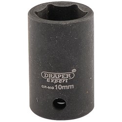 Draper HI-TORQ® 6 Point Impact Socket, 1/4" Sq. Dr., 10mm