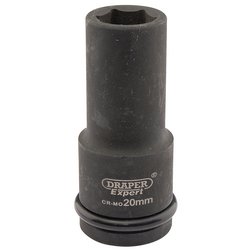Draper Hi-TORQ® Deep Impact Socket, 3/4" Sq. Dr., 20mm