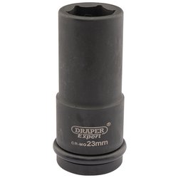 Draper Expert HI-TORQ® 6 Point Deep Impact Socket, 3/4" Sq. Dr., 23mm