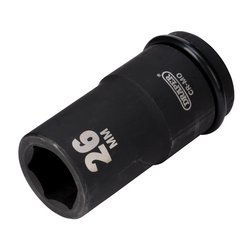 Draper Hi-TORQ® Deep Impact Socket, 3/4" Sq. Dr., 26mm