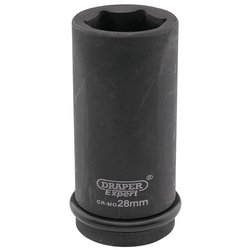 Draper HI-TORQ® 6 Point Deep Impact Socket, 3/4" Sq. Dr., 28mm