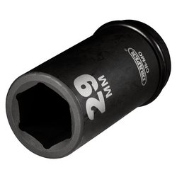 Draper Hi-TORQ® Deep Impact Socket, 3/4" Sq. Dr., 29mm