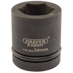 Draper Hi-TORQ® Impact Socket, 1" Sq. Dr., 34mm
