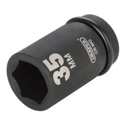 Draper HI-TORQ® 6 Point Deep Impact Socket, 1" Sq. Dr., 35mm