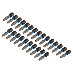 Draper Expert TX-STAR® Impact Screwdriver Bits, T20 x 25mm, 1/4" Hex (Pack of 25)