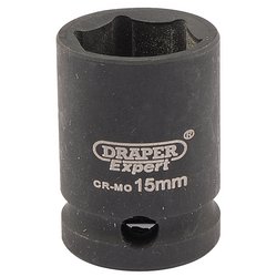 Draper HI-TORQ® 6 Point Impact Socket, 3/8" Sq. Dr., 15mm