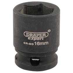 Draper HI-TORQ® 6 Point Impact Socket, 3/8" Sq. Dr., 16mm
