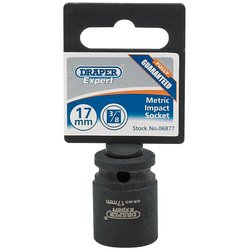 Draper HI-TORQ® 6 Point Impact Socket, 3/8" Sq. Dr., 17mm