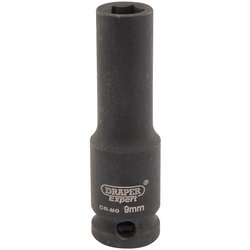 Draper HI-TORQ® 6 Point Deep Impact Socket, 3/8" Sq. Dr., 9mm