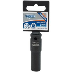 Draper HI-TORQ® 6 Point Deep Impact Socket, 3/8" Sq. Dr., 10mm