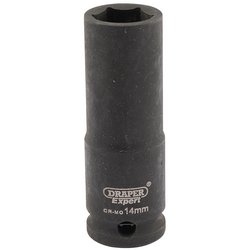 Draper HI-TORQ® 6 Point Deep Impact Socket, 3/8" Sq. Dr., 14mm