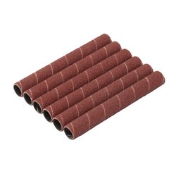 Aluminium Oxide Sanding Sleeves, 12.7 x 115mm, 80 Grit (Pack of 6)