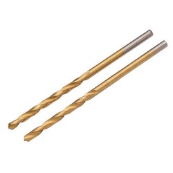 HSS Titanium Nitride Coated Drill Bit, 2.5mm x 57mm (Pack of 2)