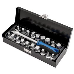 Oil Drain Sump Plug Key Set, 3/4" Sq. Dr. (20 Piece)