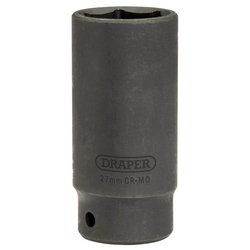 Draper HI-TORQ® Deep Impact Socket, 1/2" Sq. Dr., 27mm