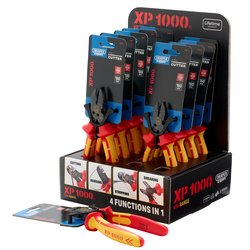 XP1000® Counter Top Display of VDE 160mm 4-in-1 Combination Cutters & 180mm 4-in-1 Combination Cutters (10 Piece)