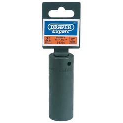 Draper HI-TORQ® Deep Impact Socket, 1/2" Sq. Dr., 21mm