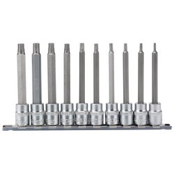 Draper Expert TX-STAR® Plus Socket Bit Set, 3/8" Sq. Dr., 100mm (10 Piece)