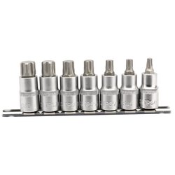 Draper Expert TX-STAR® Plus Socket Bit Set, 1/2" Sq. Dr., 55mm (7 Piece)