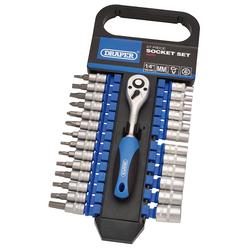 Metric Socket Set, 1/4" Sq. Dr. (27 Piece)