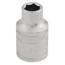 Draper Expert 6 Point Metric Socket, 3/8" Sq. Dr., 7mm