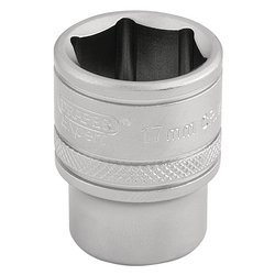 Draper Expert 6 Point Metric Socket, 3/8" Sq. Dr., 17mm