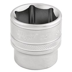 Draper Expert 6 Point Metric Socket, 3/8" Sq. Dr., 22mm