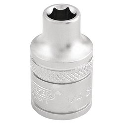 Draper Expert 6 Point Imperial Socket, 3/8" Sq. Dr., 1/4"