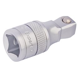 Draper Expert Satin Chrome Wobble Extension Bar, 1/2" Sq. Dr., 50mm