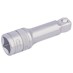 Draper Expert Satin Chrome Wobble Extension Bar, 1/2" Sq. Dr., 75mm