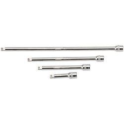 Draper Expert Wobble Extension Bar Set, 1/4" Sq. Dr., Micro Satin Chrome (4 Piece)