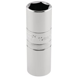 Draper Expert 10mm Thread 6 Point Spark Plug Socket, 1/2" Sq. Dr., 16mm