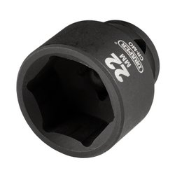 Draper HI-TORQ® Metric Impact Socket, 3/8" Sq. Dr., 22mm