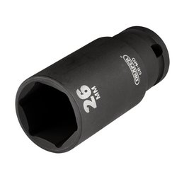 Draper HI-TORQ® Metric Deep Impact Socket, 3/8" Sq. Dr., 26mm