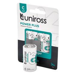 Uniross LR14 C Power Plus Alkaline Batteries (Pack of 2)