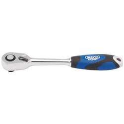 Draper Expert Soft Grip Reversible Ratchet, 3/8" Sq. Dr., 72 Tooth