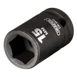 Draper HI-TORQ® Impact Socket, 1/2" Sq. Dr., 15mm