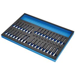 BUNKER® Resi-Torx, Hexagon, Multi-Tooth/Spline, Ribe Socket Set, 3/8" Sq. Dr. in EVA Foam Inlay