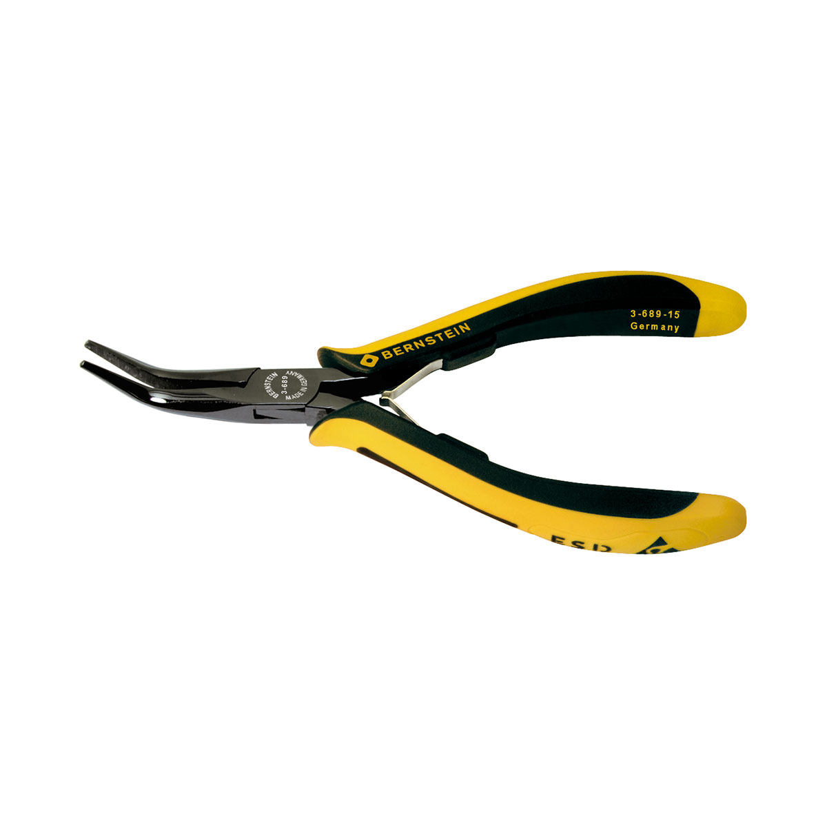 ESD snipe nose pliers EUROline dissipative 145 mm smooth gripping jaws
