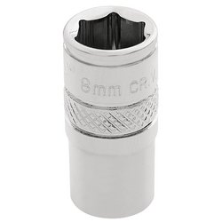 Draper Expert HI-TORQ® 6 Point Socket, 1/4" Sq. Dr., 8mm