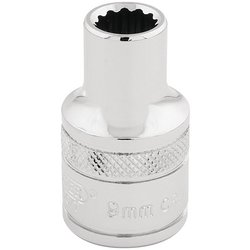 Draper Expert HI-TORQ® 12 Point Socket, 1/2" Sq. Dr., 9mm