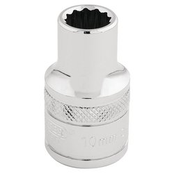 Draper Expert HI-TORQ® 12 Point Socket, 1/2" Sq. Dr., 10mm