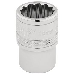 Draper Expert HI-TORQ® 12 Point Socket, 1/2" Sq. Dr., 18mm