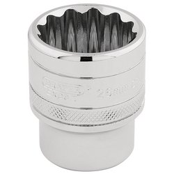 Draper Expert HI-TORQ® 12 Point Socket, 1/2" Sq. Dr., 26mm