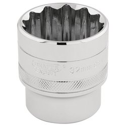 Draper Expert HI-TORQ® 12 Point Socket, 1/2" Sq. Dr., 32mm