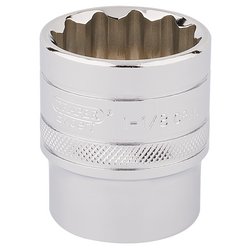 Draper Expert HI-TORQ® 12 Point Socket, 1/2" Sq. Dr., 1.1/8"